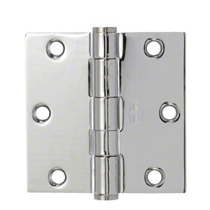 CRL Satin Chrome 3-1/2" x 3-1/2" Residential Hinge