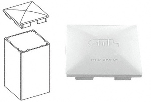 CRL Sky White Standard 4" x 4" Post Cap