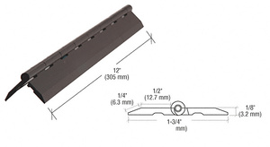 CRL Black Acrylic Continuous Hinge