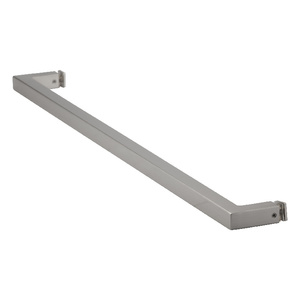 Brushed Nickel 24" X 3/4" Square Single-Sided Towel Bar with  Blind Fastner