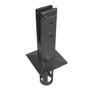 CRL Matte Black Square Core Mount Friction Fit Spigot, 2205 