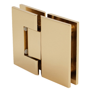 CRL Gold Plated Geneva 580 Series 180 Degree Glass-to-Glass Hinge with 5 Degree Offset