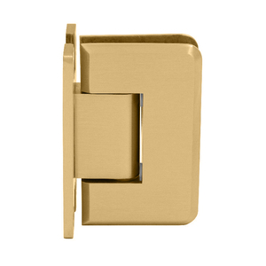 CRL Satin Brass Pinnacle 037 Series Wall Mount 'H' Back Plate Hinge