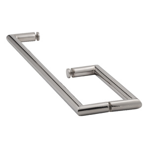 Polished Chrome 8" X 18" Mitered Towel Bar/Handle Combo