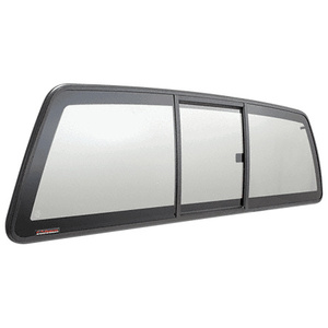 CRL "Perfect Fit" Three-Panel Tri-Vent Slider with Light Gray Glass for 2005+ Nissan Frontier and 2009+ Suzuki Equator