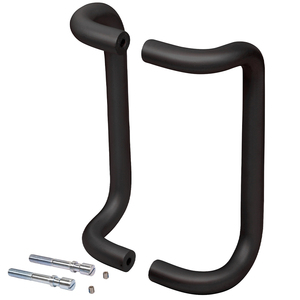 CRL 10" Dark Bronze Offset Pull Handles Back-to-Back