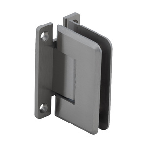 CRL Brushed Nickel Pinnacle 037 Series Wall Mount 'H' Back Plate Hinge