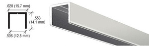 CRL Brite Anodized Aluminum 1/2" U-Channel