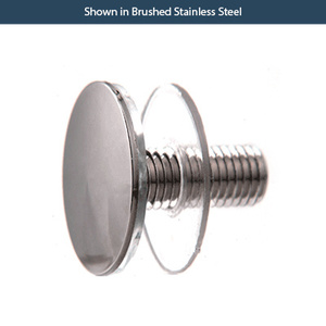 Polished Chrome 3/4" Low Profile Cap for Standoffs