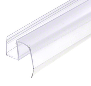 CRL Clear Bottom Wipe with Drip Rail for Crescent Sliding Shower Door System for 1/2" Glass