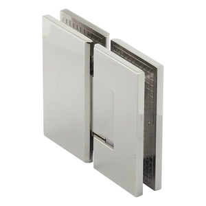 Polished Nickel 180° Glass to Glass Maxum Series Hinge