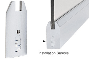 CRL Polished Stainless 4" Tapered End Cap for Sidelite Rails