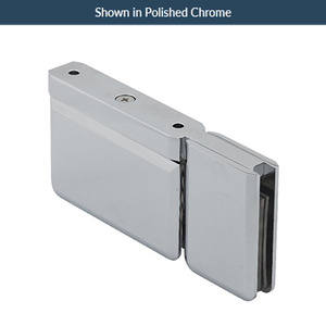 Matte Black 180° Glass to Glass (for Fixed Sidelite) Montreal Series Hinge