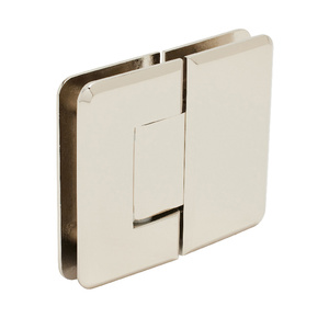 CRL Polished Nickel Pinnacle 580 Series 5 Degree Glass-To-Glass Hinge