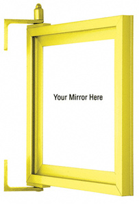 CRL Brite Gold Anodized Custom Pivot Mirror Frame