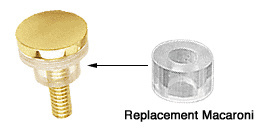 CRL Clear 1/2" Outside Diameter Replacement Macaroni for 3/4" Standoffs