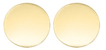 CRL Polished Brass 2" Blank Round Glass Presence Indicator Set