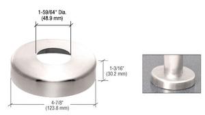 CRL Polished Stainless Base Flange Cover for P6 and P7 P-Series Posts