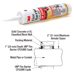 CRL 3M® Red Fire Barrier Water Based Sealant