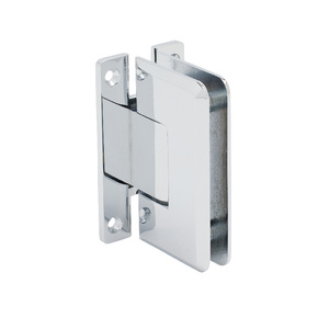 CRL Chrome Cologne Series Wall Mount 'H' Back Plate Positive Close Hinge