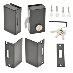 CRL Right Hand Sliding Glass Lock Matte Black