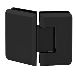 Matte Black 135° Glass-to-Glass Adjustable Premier Series Hinge