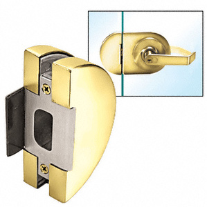 CRL Polished Brass Lever Lock Glass Keeper