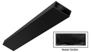 CRL Black Powder Coated 4-1/2" Header/Jamb With Flat Filler Custom Length