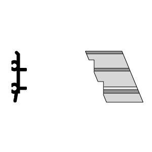 CRL-U.S. Aluminum Right Hand Outside 135º Corner Anchor Clip - 4/Pk