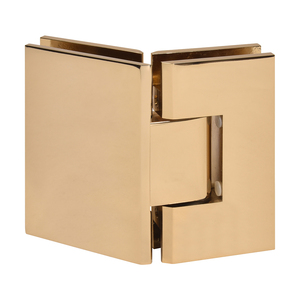 CRL French Gold Vienna 045 Series 135 Degree Glass-to-Glass Hinge