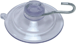 CRL 1-3/4" Medium Suction Cups with Metal Hooks