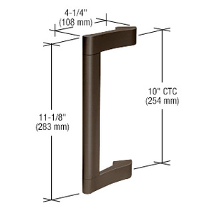 CRL Dark Bronze Extruded Aluminum Pull Handle