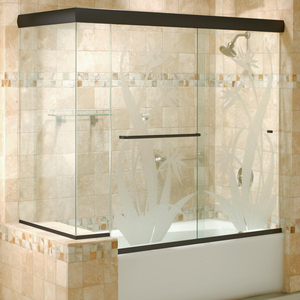 CRL Oil Rubbed Bronze 60" x 72" Cottage CK Series Sliding Shower Door Kit With Clear Jambs for 3/8" Glass