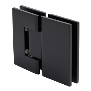 CRL Matte Black Geneva 580 Series 180 Degree Glass-to-Glass Hinge with 5 Degree Offset