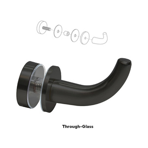 CRL Matte Black Designer Robe Hook