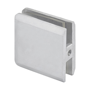Satin Chrome Wall Mount Premier Series Glass Clip