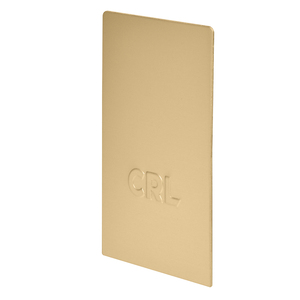 CRL Satin Brass End Cap for B5S Series Standard Square Base Shoe