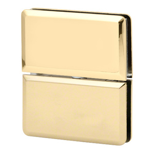 Polished Brass Glass-to-Glass for Overhead Fixed Transom Montreal Series Hinge