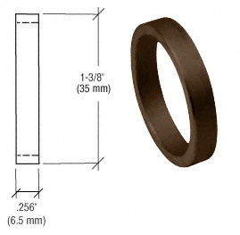 CRL Dark Bronze .256" Straight Cylinder Ring