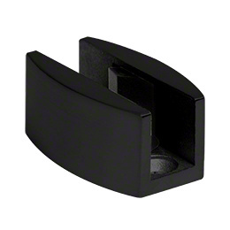 CRL Matte Black Laguna Series Adjustable Bottom Floor Guide