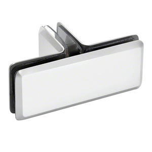 CRL Satin Chrome Beveled Style 90º Glass-to-Glass T-Juntion Clamp