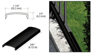 CRL Matte Black 100 Series 241" Picket Spacer