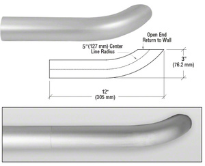 CRL Satin Anodized ACRS Wall Return