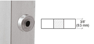 CRL Mill Stainless Flat Post Adaptor