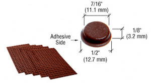 CRL Convenient Pack of Brown Protective Bumpads - Pack of 1000
