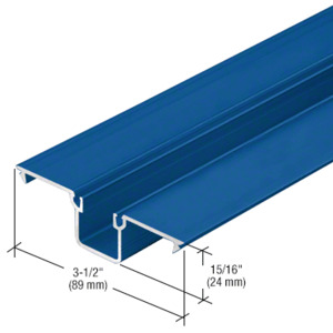 CRL-U.S. Aluminum Deep Pocket Insert for 1/4" Glazing, Custom Paint - 24'-2"