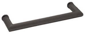 CRL Brushed Bronze 18" MT Series Round Tubing Mitered Corner Single-Sided Towel Bar