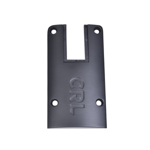 CRL DRX™ 4" Black Bronze Anodized Square End Cap with Filler