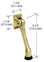 CRL Brass Door Mounted 4-1/2" Heavy-Duty Stop and Holder