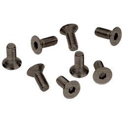 CRL Antique Brushed Nickel 6 mm x 12 mm Cover Plate Flat Allen Head Screws